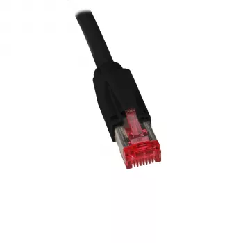 EFB Elektronik Cat.7 S/FTP LSZH tīkla kabelis, RJ45, melns, 0,15 m K0700SW.0,15