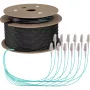 EFB Elektronik maģistrālais kabelis U-DQ ZN BH OM3 12G 1x12 LC-LC 100m Dca LSZH - 100 m O8342S100OM3