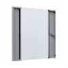 EFB Elektronik stikla durvis X-Rack sienas skapim 12U, pelēkas RAL 7035 (WGX-TUR12GR.G)