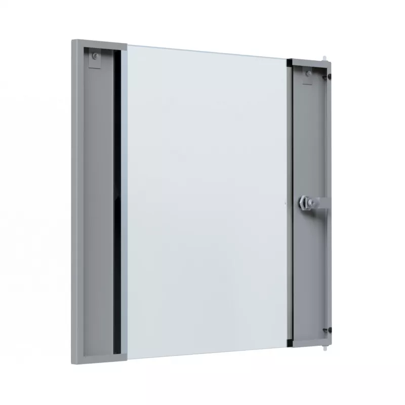 EFB Elektronik stikla durvis X-Rack sienas skapim 12U, pelēkas RAL 7035 (WGX-TUR12GR.G)