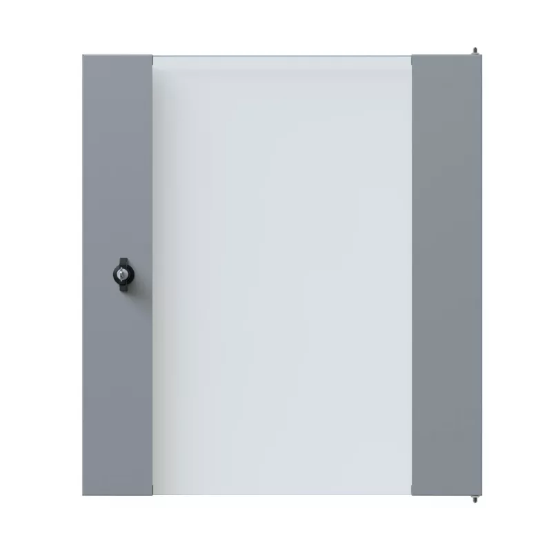 EFB Elektronik stikla durvis X-Rack sienas skapim 12U, pelēkas RAL 7035 (WGX-TUR12GR.G)