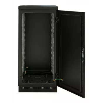 19 collu tīkla skapis 24U 800x800, IP55, ar iepriekš samontētu pamatni, RAL9005 692724IP55V2.TS