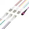 EFB Elektronik MPO-PLUS (F) uz LC trunk kabelis, OM4, 12 šķiedras, Type B, LSZH, Erika Violet, 1m MPOF12LCOM4-1