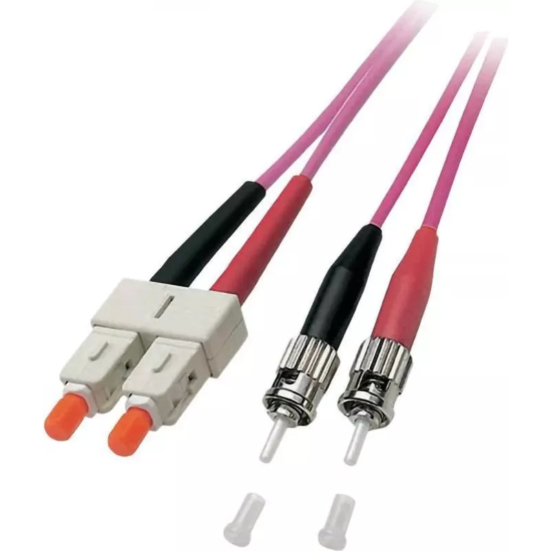 EFB Elektronik Dupleksais optiskais savienojuma kabelis SC-ST 50/125µm OM4 LSZH Erika Violet 3,0mm 20m O0347.20