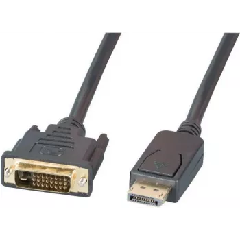 EFB Elektronik DisplayPort uz DVI-D kabelis, 2 m, melns, liets, ar skrūvēm K5564SW.2