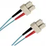 EFB Elektronik O7413.1-1.2 1m SC uz SC Duplex OM3 LSZH Aqua optiskās šķiedras komutācijas kabelis SCSCOM3DAQ1