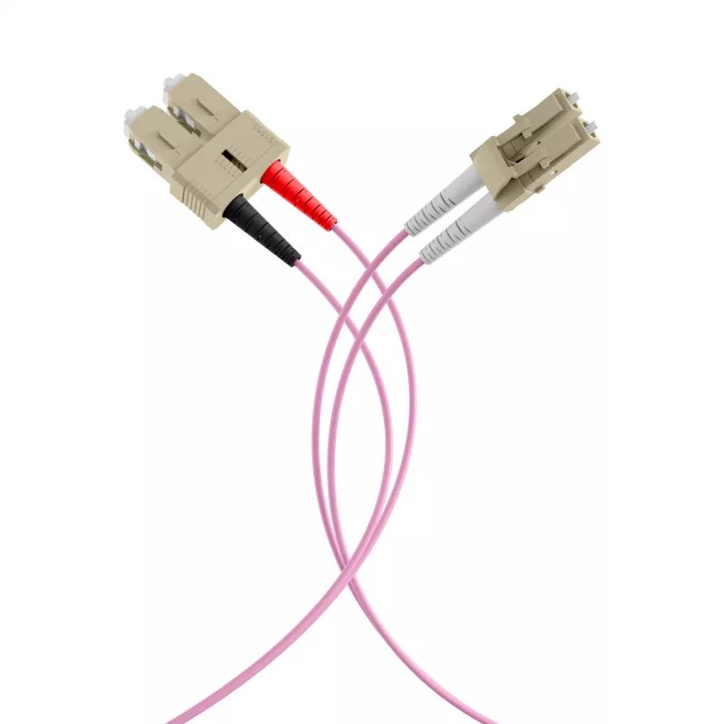 EFB-Elektronik Dupleksais komutācijas kabelis LC-SC 50/125µ OM4 LSZH Erika Violet 2,0mm 30m O0323.30