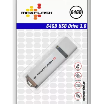 MEMORYSOLUTION MAXFLASH 64GB USB 3.0 ātrdarbīga USB zibatmiņa, mazumtirdzniecības iepakojumā