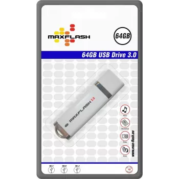 MEMORYSOLUTION MAXFLASH 64GB USB 3.0 ātrdarbīga USB zibatmiņa, mazumtirdzniecības iepakojumā