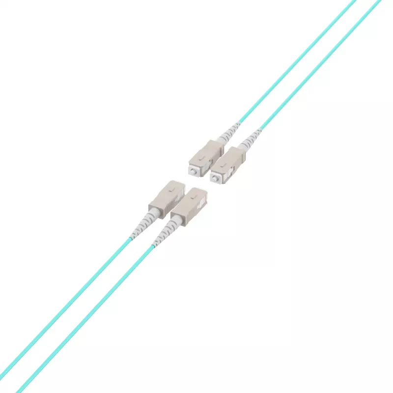EFB Elektronik OM3 daudzmodu optiskās šķiedras maģistrālais kabelis, 4 šķiedras, SC-SC, 10m, LSZH, Dca O8301S10OM3