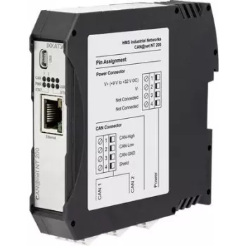 Ixxat CAN-Ethernet/IP vārteja, RJ45, 9-36 V DC, DIN sliedes montāža 1.01.0332.20000