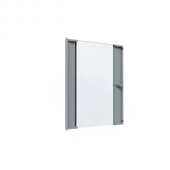 EFB Elektronik stikla durvis X-Rack sienas skapim 15U, pelēkas RAL7035, 3/3 WGX-TUR15GR.G
