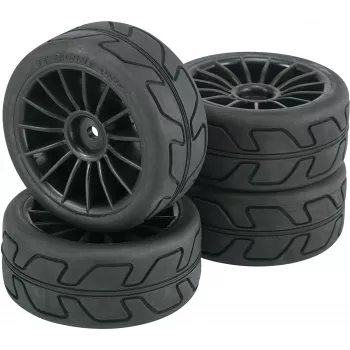 Reely 1:10 Street Modeļa Komplektie Riteņi Speed 15-Spokes Melni 4 gab. (RE-6571848)