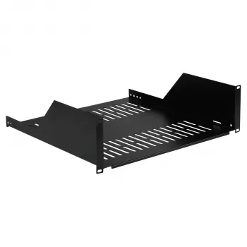 EFB Elektronik 19 inch 3U plaukts, 450 mm dziļš, 36 kg slodze, RAL 9005 melns 691650TS.3U450
