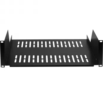 EFB Elektronik 19 inch 3U plaukts, 450 mm dziļš, 36 kg slodze, RAL 9005 melns 691650TS.3U450