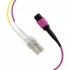 EFB Elektronik MPOF08LCOM4-10 MPO-PLUS (F) uz LC maģistrālais kabelis, OM4, 8 šķiedras, Type B, LSZH, Erika-violet, 10 m