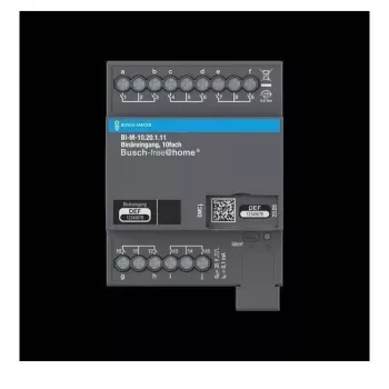 BUSCH-JAEGER Bināro ieeju modulis BI-M-10.20.1.11, 10 kanālu KNX, DIN sliedei 2CDG510015R0021