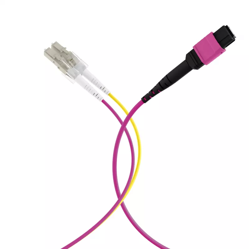 EFB Elektronik MPO-PLUS(F)-LC trunkvads OM4 8 šķiedras Type B LSZH Heather Violet 2m MPOF08LCOM4-2