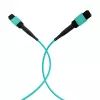 EFB Elektronik MPO-PLUS Female to MPO-PLUS Female OM3 Multimode Fiber Patch Cable, 12 Fibers, Type B Polarity, LSZH Aqua Jacket, 1 m MPOF12MPOFOM3-1