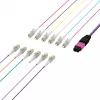 EFB Elektronik MPO-PLUS (M)-LC Fanout kabelis OM4 12 šķiedras Type B LSZH Erika-Violet 1m MPOM12LCOM4-1