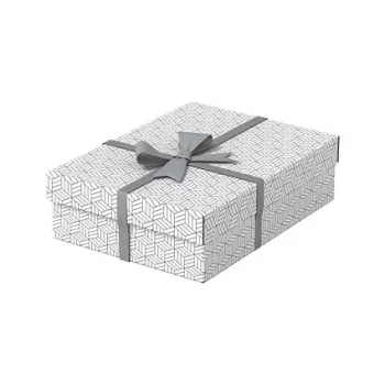 LEITZ Home M uzglabāšanas un dāvanu kārbu komplekts, 3 gab., baltas, 100% pārstrādāts gofrēts kartons, noņemams vāks 628284