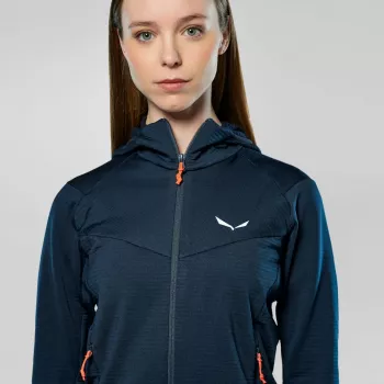 SALEWA Puez Altavia sieviešu pilnā rāvējslēdzēja kapuce Navy Blazer XL