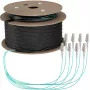 EFB Elektronik maģistrālais kabelis U-DQ ZN BH OM3 8G 1x8 LC-LC 130m Dca LSZH - 130 m O8322S130OM3