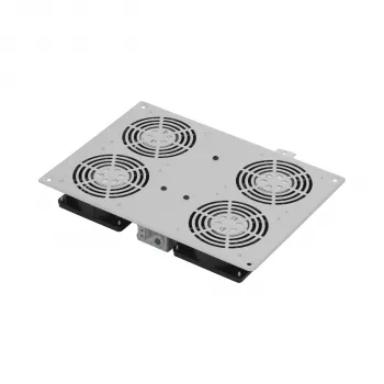 EFB Elektronik PEL-LFD04ET.GR jumta ventilācijas bloks 19 inch skapjiem, 4 ventilatori, 1080 m³/h, pelēks