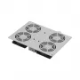 EFB Elektronik PEL-LFD04ET.GR jumta ventilācijas bloks 19 inch skapjiem, 4 ventilatori, 1080 m³/h, pelēks