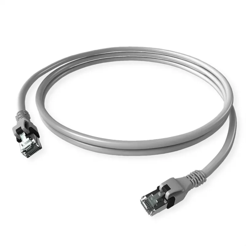 ZVK GmbH EasyLan PushPull Cat 6 STP tīkla savienojuma kabelis, RJ-45 tēviņš uz RJ-45 tēviņš, 1 m, pelēks, liets, bez aizķeršanās CPP1OACACA0010