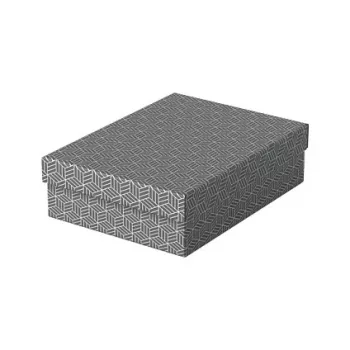Esselte Home uzglabāšanas un dāvanu kaste M, 3 gab., pelēka, 100% pārstrādāts gofrēts kartons, noņemams vāks 628285