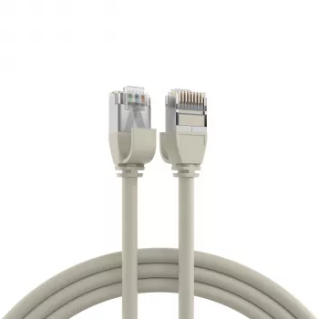 EFB-Elektronik RJ45 tīkla kabelis Cat.6A U/FTP TPE 4mm Ultraflex pelēks 1,5m K5547GR.1,5
