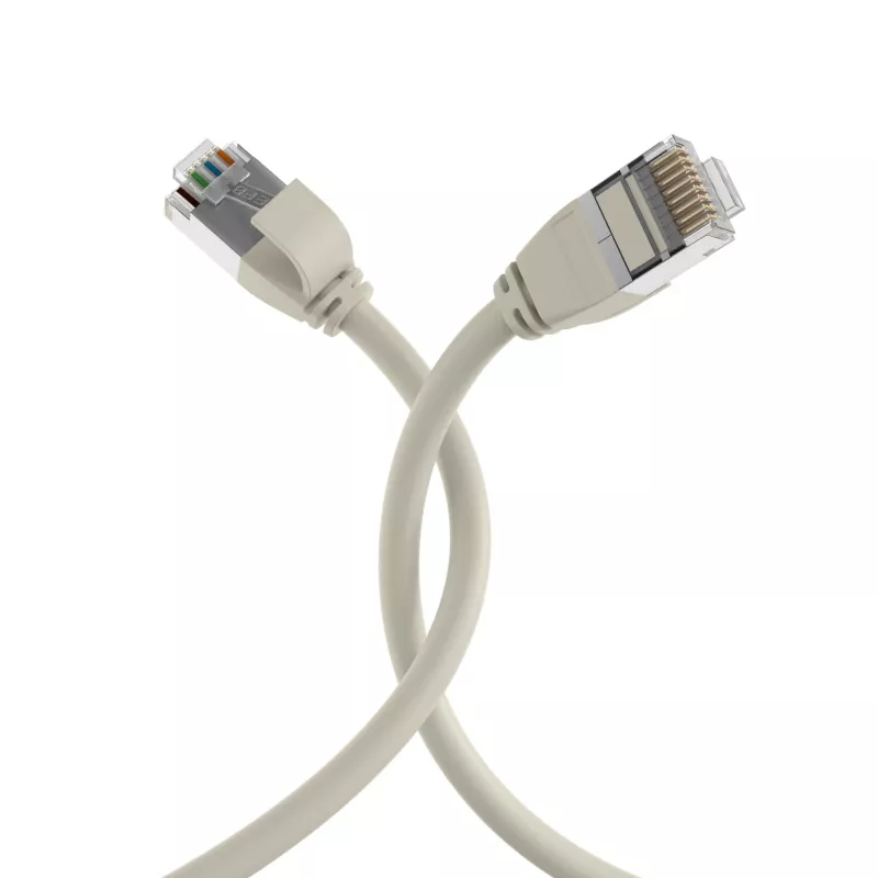 EFB-Elektronik RJ45 tīkla kabelis Cat.6A U/FTP TPE 4mm Ultraflex pelēks 1,5m K5547GR.1,5