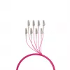 EFB Elektronik OM4 daudzmodu optiskās šķiedras maģistrālais kabelis U-DQ ZN BH, 8 šķiedras, LC-LC, 160 m, LSZH, akvamarīna, Dca O8322S160OM4