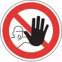 HEIN Industrieschilder 2209 aizlieguma zīme - Ieeja nepiederošām personām aizliegta, plastmasa, 200 x 300 mm, ASR A1.3/DIN EN ISO 7010