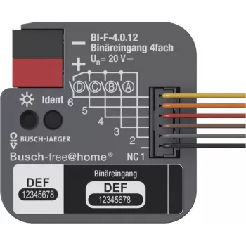 Busch-Jaeger KNX binārais ieeja 4 kanālu iekšējā BI-F-4.0.12 2CDG510024R0021