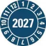 HEIN Industrieschilder apskates uzlīmes 2027, zilas, pašlīmējošas plēves, apaļas 20 mm, 500 gab. rullī 189463