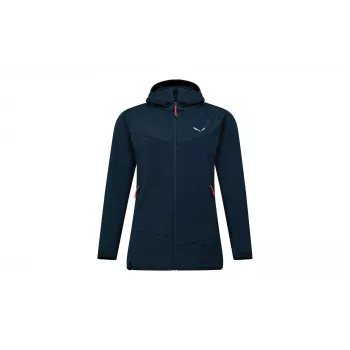 Salewa Puez Altavia PL HD Jacket sieviešu flīsa jaka ar kapuci - Navy Blazer XS