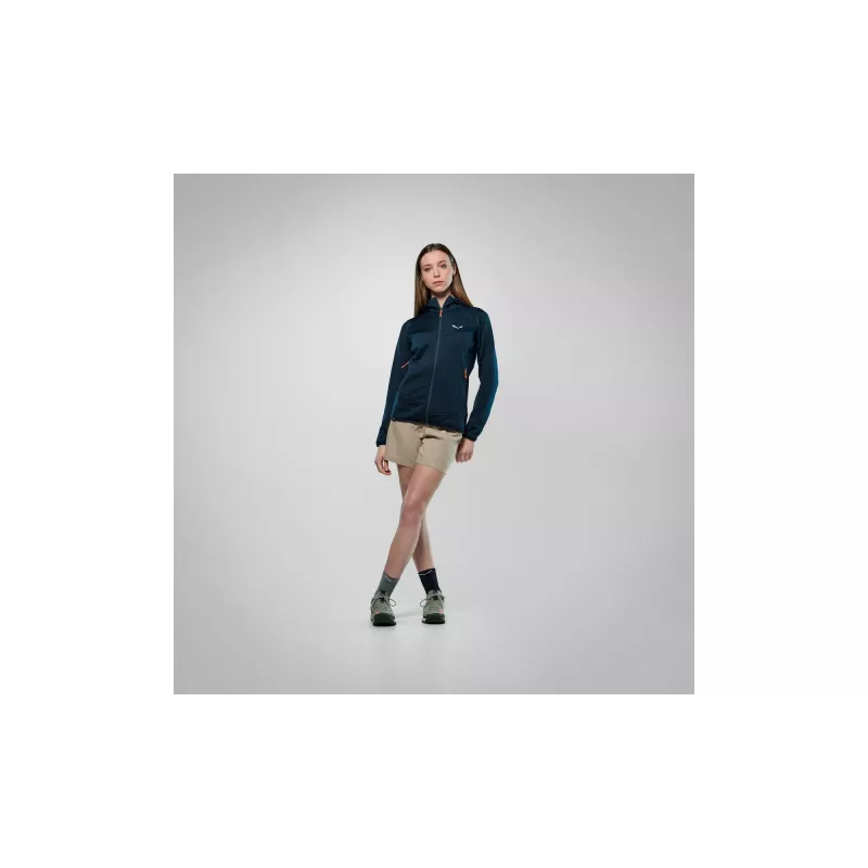 Salewa Puez Altavia PL HD Jacket sieviešu flīsa jaka ar kapuci - Navy Blazer XS