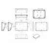 Bopla BoPad BOP 7.0 P-9005-SET Displeja korpuss 215 x 150 x 75,70 mm ABS melns (RAL 9005) 35107075.HMT1