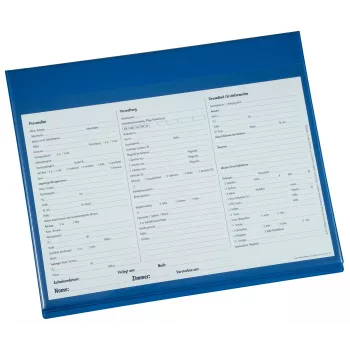 BOI Dokutech Solid gredzenu mapētājs A4 zils, 2 gredzeni, 30 mm gredzena diametrs, 50 mm muguras platums 9108-01824