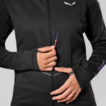 Salewa Pedroc PL 3 Jacket sieviešu flīsa jaka - Black Out XXS