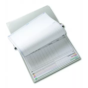 BOI Dokutech pacientu dokumentācijas iekaramā failu mape Signal-Line, plastmasa, pelēka, 2 x komerciālais dokumentu stiprināšanas mehānisms (9208-00535)