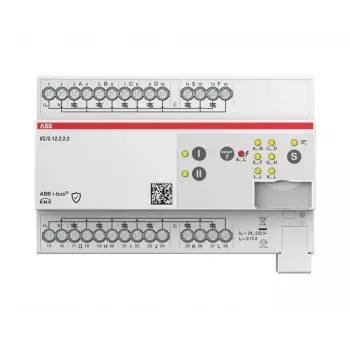 ABB VC/S12.2.2.2 KNX vārstu piedziņu kontrolieris, 12 kanālu, manuālā vadība, DIN sliedei 2CDG110331R0011