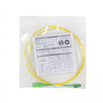 LogiLink FPSLS50 vienmoda OS2 optiskās šķiedras savienojuma kabelis, SC/APC uz LC/APC, 9/125 µm, 50 m, dzeltens