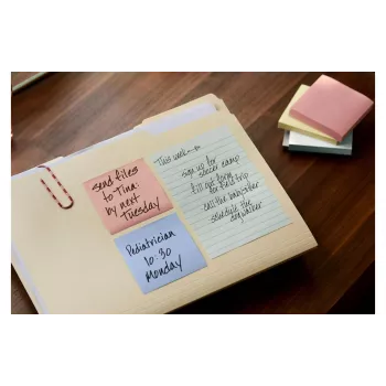 3M Post-it Recycling Notes 655-1RPT-N, 127 x 76 mm, violetas, 100 lapas, 100% pārstrādāts papīrs