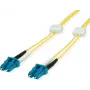 EasyLan FO savienojuma kabelis LC vienmodas Duplex OS2 9/125µm dzeltens 3m LSD02200030