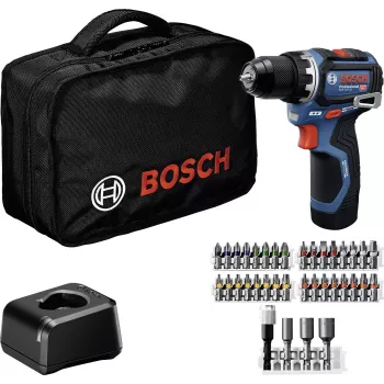 Bosch Professional 12 V 2 Ah Bezoglotnieku akumulatora perforators ar 2 akumulatoriem un lādētāju 0615A500CF