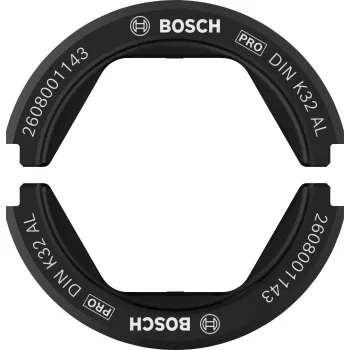 Bosch 2608001143 presēšanas matricu komplekts cauruļveida kabeļu uzgaļiem un savienotājiem, 185 mm², sešstūra profils