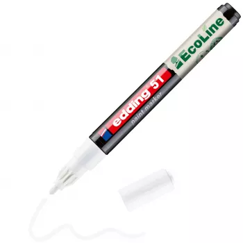 Edding 51 EcoLine lakošanas marķieris balts 1-2 mm 4-51-049
